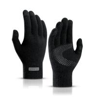 Wool Men Gloves can touch screen & thermal Solid :XL Lot