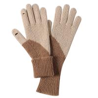 Polyester Women Gloves can touch screen & thermal Solid : Lot