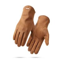 Suede Men Gloves can touch screen & thermal plain dyed Solid : Lot