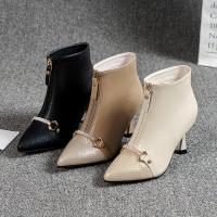 Microfiber PU Synthetic Leather Boots pointed toe & hardwearing Pair
