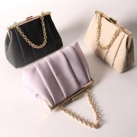 PU Leather Handbag with chain & soft surface Solid PC