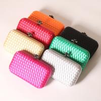 Polyester hard-surface Clutch Bag with chain & attached with hanging strap Solid PC