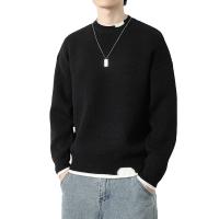 Acrylic Slim Men Sweater & thermal patchwork Solid PC