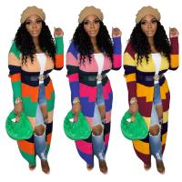 Polyester Frauen Mantel, Gestrickte, Geometrische, mehr Farben zur Auswahl,  Stück