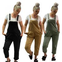 Cotton Women Suspender Trousers & loose Solid PC