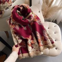 Polyester Women Scarf thermal floral PC