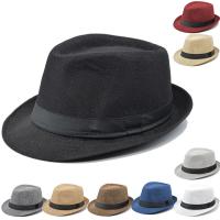 Telas de algodón y poliéster Sombrero de Fedora, Sólido, más colores para elegir,  trozo
