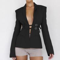 Polyester Women Suit Coat slimming patchwork Solid PC