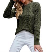 Acrylic Women Sweater & thermal knitted geometric PC