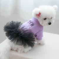 Acrylic Medium-sized dogs Pet Dog Clothing letter purple Lot