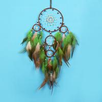 Cotton thread & Feather & Iron Dream Catcher Hanging Ornaments for home decoration handmade PC