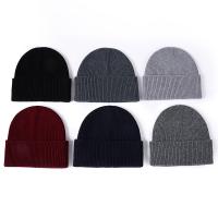 Wool windproof Knitted Hat thermal & unisex Solid : Lot