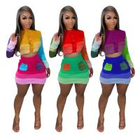 Polyester Zweiteiliges Kleid Set, Gestrickte, mehr Farben zur Auswahl,  Festgelegt