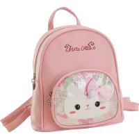 PU Leather Printed & Load Reduction Backpack waterproof Sequin Cats PC