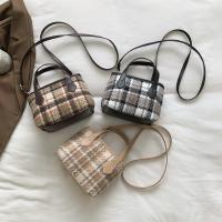Canvas Handbag soft surface & attached with hanging strap plaid PC