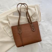 PU Leather Shoulder Bag large capacity & soft surface Argyle PC
