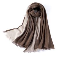Wool Tassels Women Scarf contrast color & thermal Solid Lot