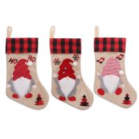 Middelen Kerstdecoratie sokken Kunstmatige wol Handgemaakte verschillende kleur en patroon naar keuze Veel