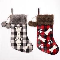 Doek Kerstdecoratie sokken Gebreide verschillende kleur en patroon naar keuze Veel