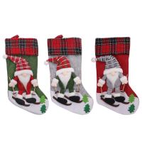Knitted Christmas Decoration Stocking christmas design Non-Woven Fabrics handmade Solid Lot