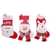 Niet-geweven stoffen Kerstdecoratie sokken Gebreide verschillende kleur en patroon naar keuze Veel