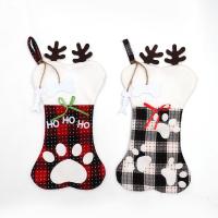 Doek Kerstdecoratie sokken verschillende kleur en patroon naar keuze Veel