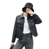 Cotton Slim Women Coat & washable & with pocket Argyle PC