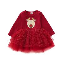 Algodón Falda de bebé, deerlet, rojo,  trozo
