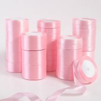 Polyester DIY Fabric Ribbons Solid pink PC