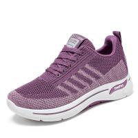 Flying Woven & PVC Women Sport Shoes & breathable striped Pair