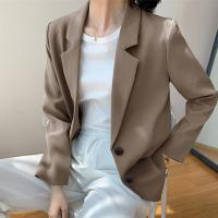 Polyester Women Suit Coat patchwork Solid PC