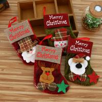 Doek Kerstdecoratie sokken Handgemaakte verschillende kleur en patroon naar keuze Veel
