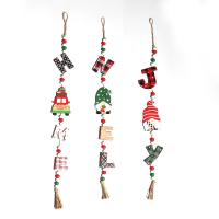 Bois Décoration suspendue d’arbre de Noël Handmade couleur et motif différents pour le choix Beaucoup