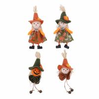 Kleber gebunden Stoff Halloween hängende Ornamente,  Gestrickte, Handgefertigt, unterschiedliche Farbe und Muster für die Wahl, 5Pcs/Viel,  Viel