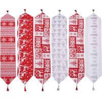 Tuch Weihnachtstischläufer, Jacquard, unterschiedliche Farbe und Muster für die Wahl, 5Pcs/Viel,  Viel