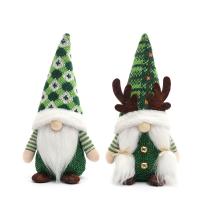 Tuch Weihnachtsdekoration,  PP Baumwolle, Handgefertigt, unterschiedliches Muster zur Auswahl, Grün, 5Pcs/Viel,  Viel