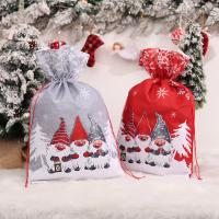Tuch Weihnachten Suger Tasche, Gedruckt, unterschiedliche Farbe und Muster für die Wahl, 5Pcs/Viel,  Viel