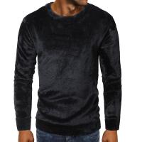 Polyester Slim & Plus Size Men Sweatshirts thicken & loose Solid PC
