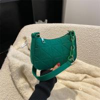 Felt Easy Matching Shoulder Bag soft surface plaid PC