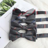 Poliéster Corbata de moño, jacquard, diferente color y patrón de elección,  trozo
