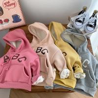 Polyester Slim & With Siamese Cap Children Sweatshirts & thermal patchwork PC