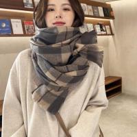 Polyester Women Scarf thicken & thermal plaid PC