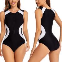 Polyamide Quick Dry One-piece Swimsuit & skinny style black PC