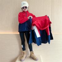 Polyester With Siamese Cap Girl Coat detachable Solid red PC