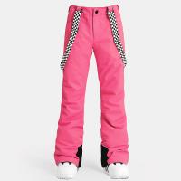 Polyester Women Sports Pants & waterproof & thermal plain dyed Solid PC