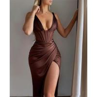 Polyester Slim & High Waist Sexy Package Hip Dresses PC