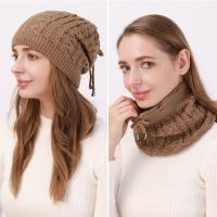 Acrylic Knitted Hat thermal knitted Solid : PC
