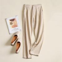 Polyester Nine Point Pants & Plus Size Women Long Trousers slimming patchwork Solid PC