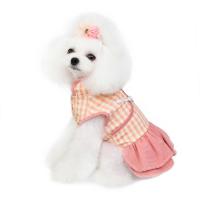 Cotton Pet Dog Clothing patchwork plaid PC