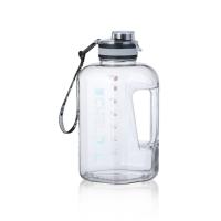 304 Stainless Steel Sports Water Bottle large capacity & portable & transparent Solid PC